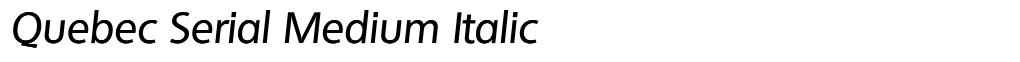 Quebec Serial Medium Italic image